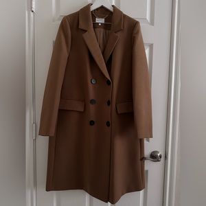 Warehouse double breasted coat in camel - Camel / US 12
